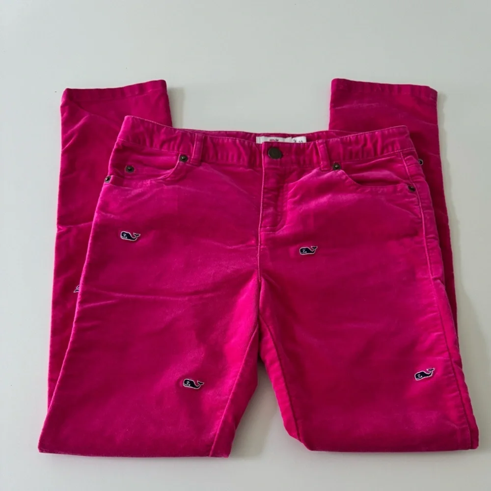 Vineyard Vines Girls Pink Velvet Jeans